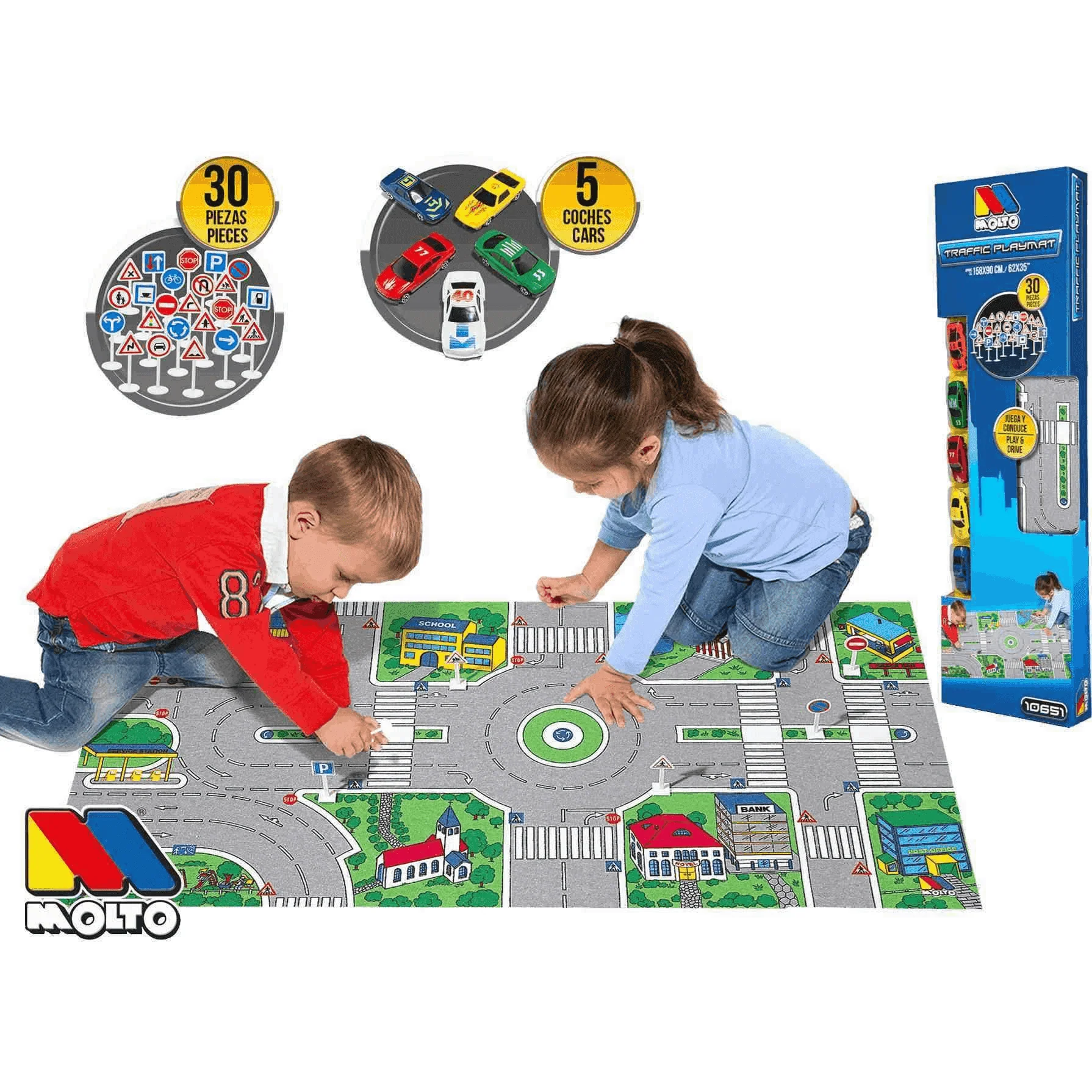Molto Tapiz Tráfico| Juguete Infantil