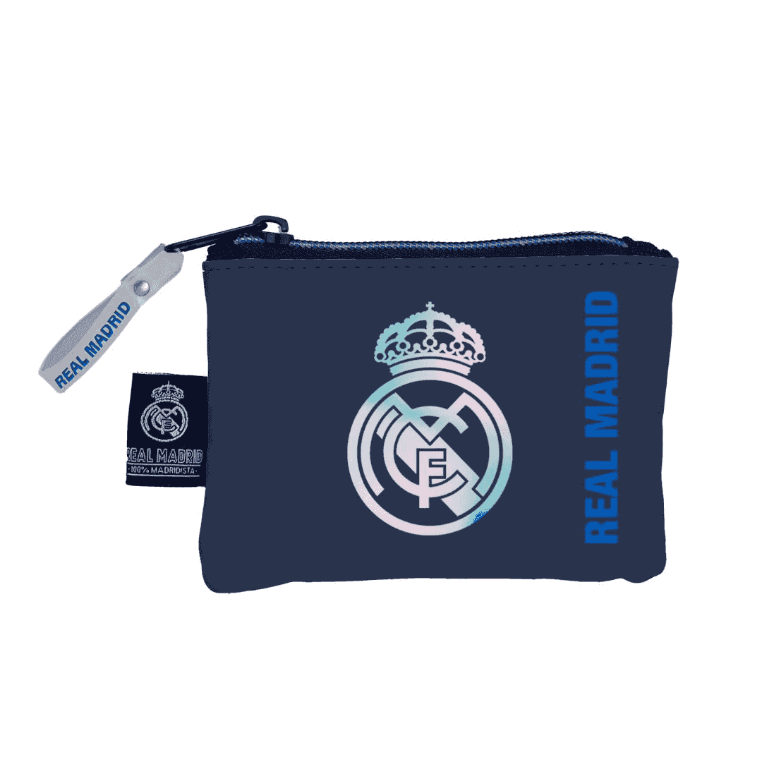 Monedero Real Madrid Holográfico con Cremallera
