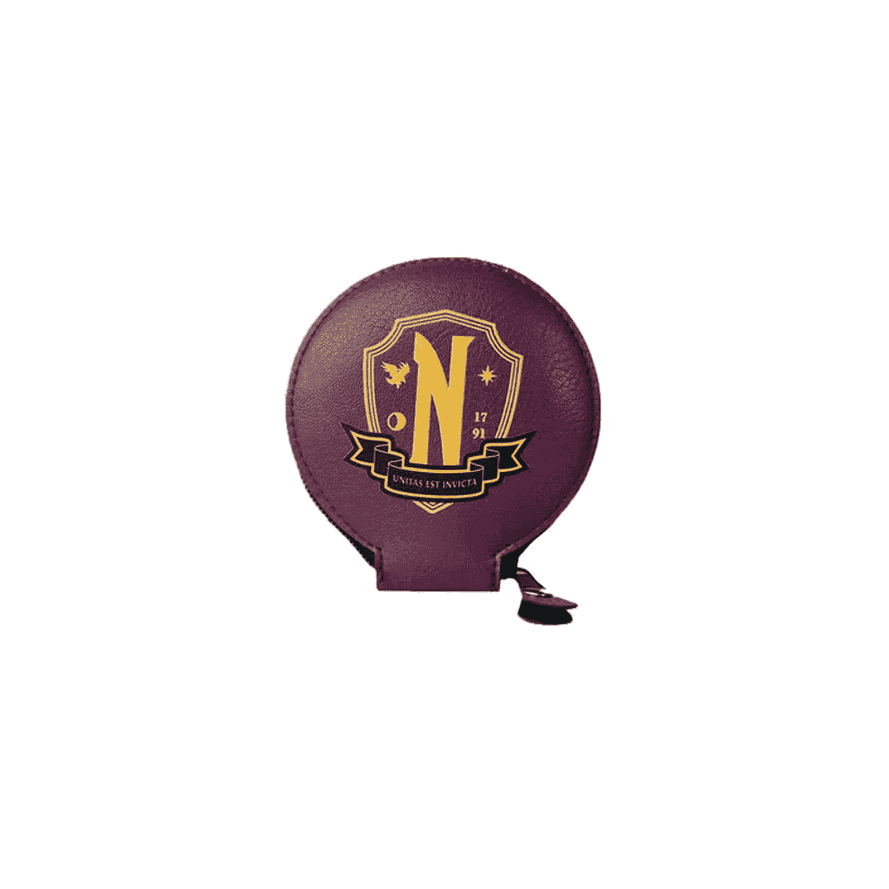 Monedero Redondo Academia Nevermore – Producto Oficial de la Serie 'Wednesday' de Netflix