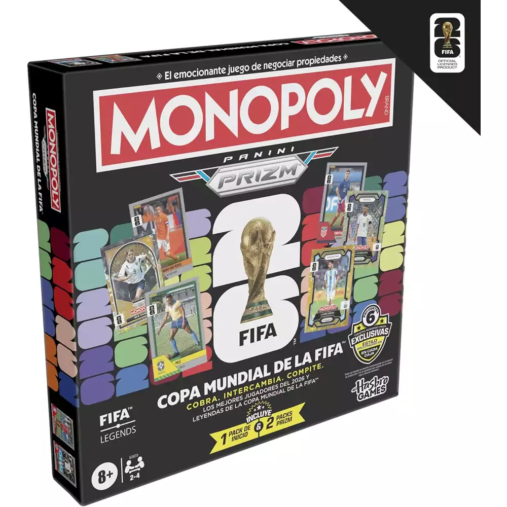 Monopoly Panini Prizm Copa Mundial FIFA 2026