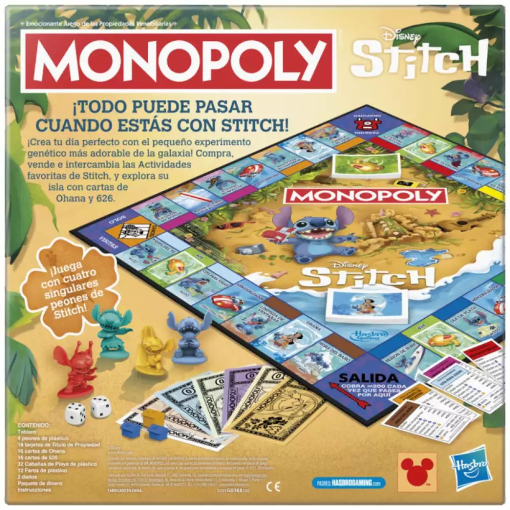 Monopoly Stitch Juego de mesa Hasbro - Image 4