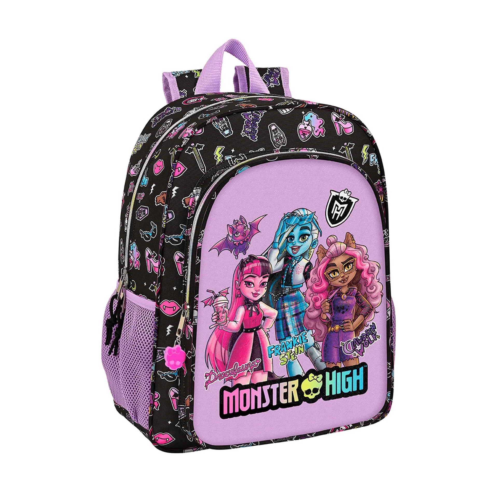 Monster High Mochila 33 Cm Adaptable a Carro