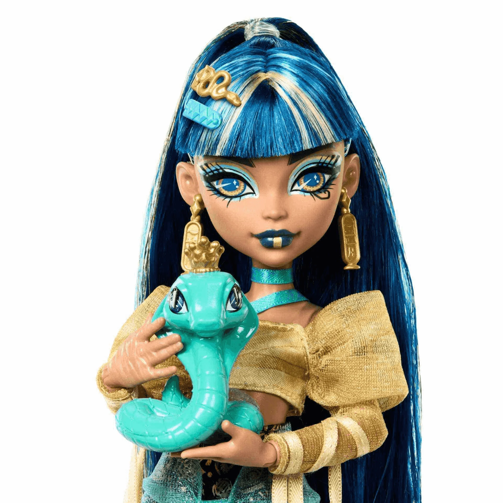 Monster High Muñeca Cleo De Nile de Monster High Estilo Divino con Mascota Cobra Hissette - Image 3