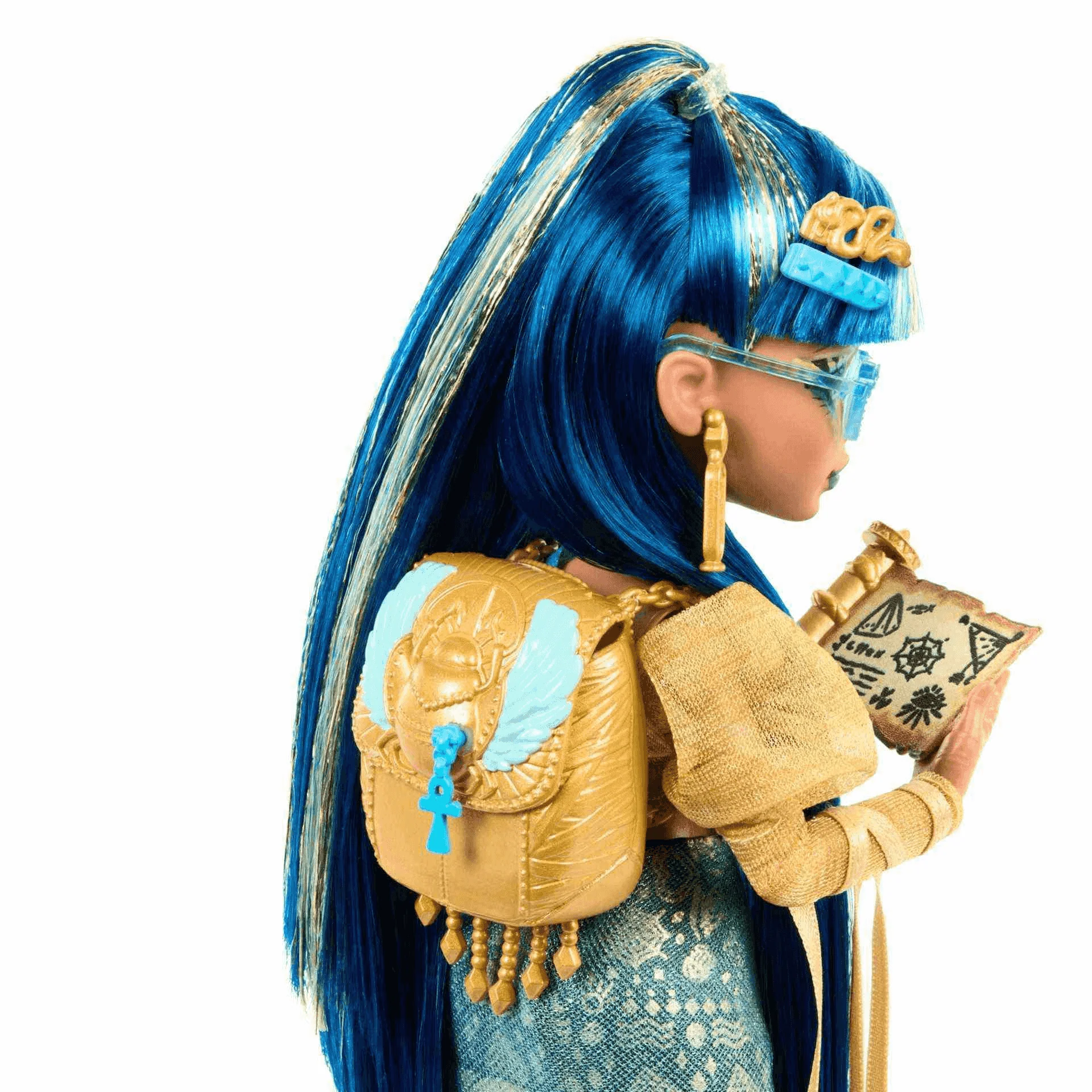 Monster High Muñeca Cleo De Nile de Monster High Estilo Divino con Mascota Cobra Hissette - Image 5