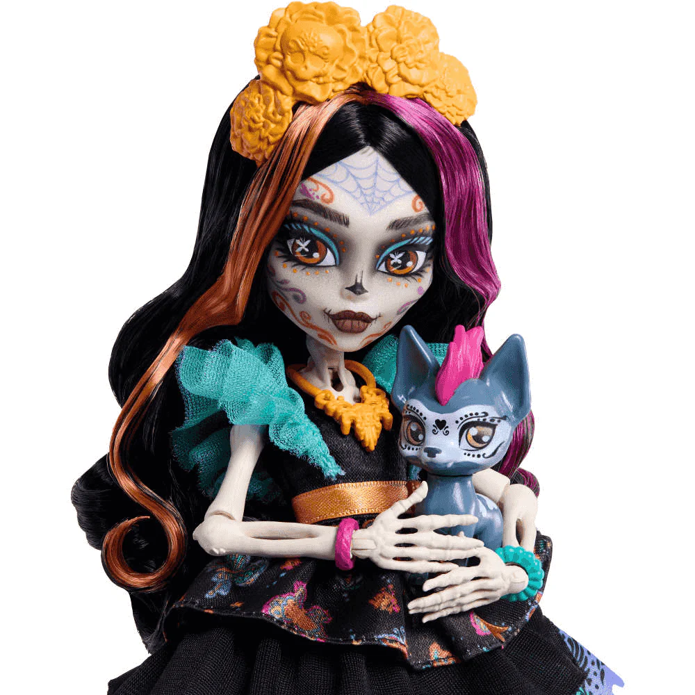 Monster High Skelita Calaveras Muñeca con Mascota y Accesorios - Image 2