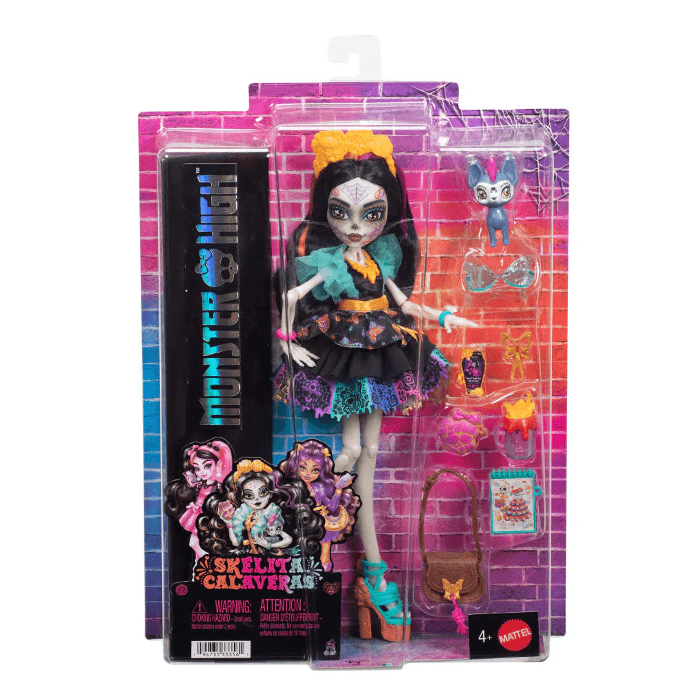 Monster High Skelita Calaveras Muñeca con Mascota y Accesorios - Image 6