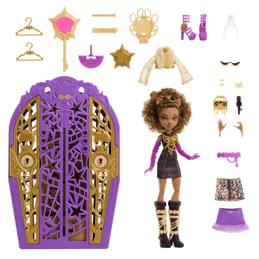 Monster High Skulltimate Secrets Hauntlywood – Clawdeen Wolf con armario y 19+ sorpresas - Image 3