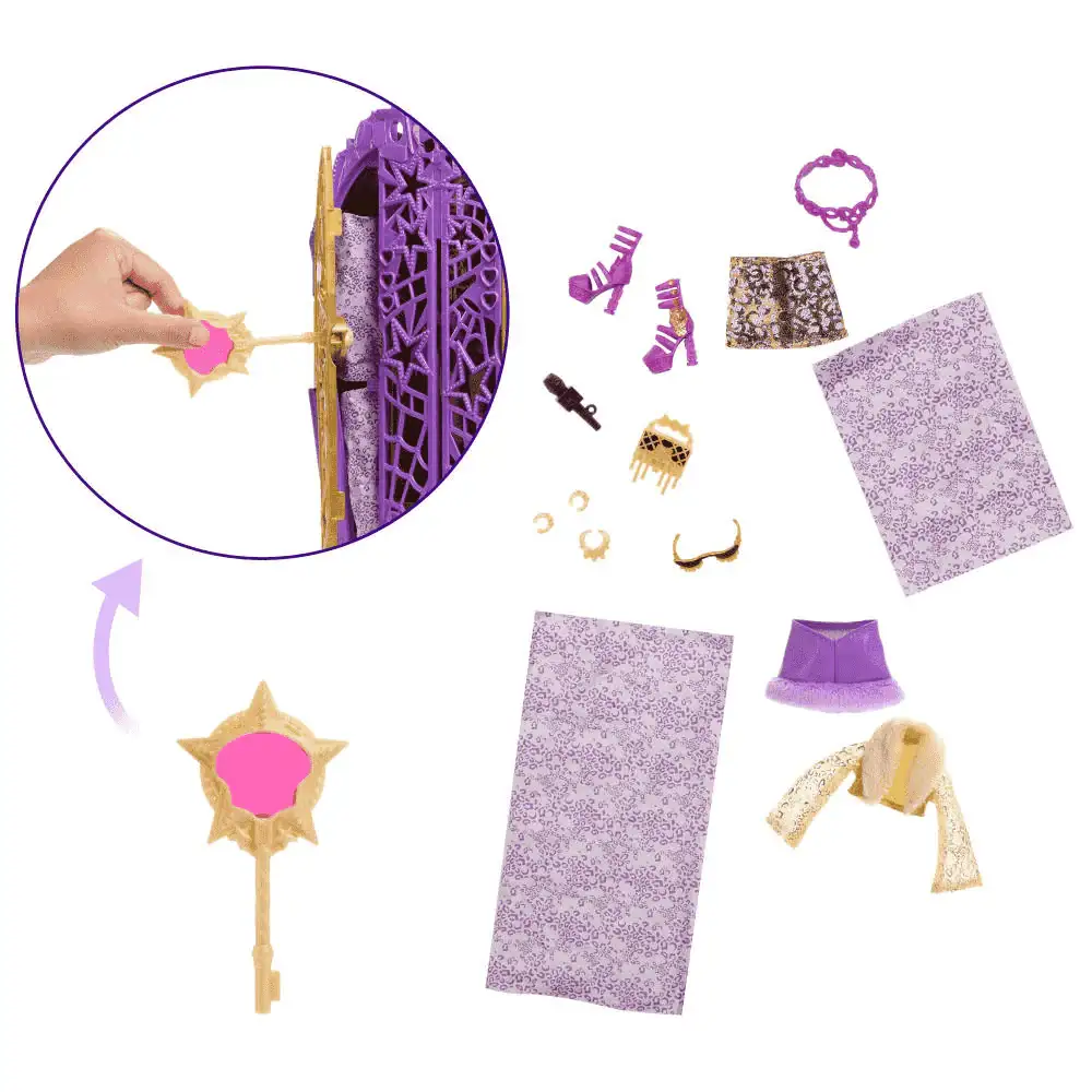Monster High Skulltimate Secrets Hauntlywood – Clawdeen Wolf con armario y 19+ sorpresas - Image 4