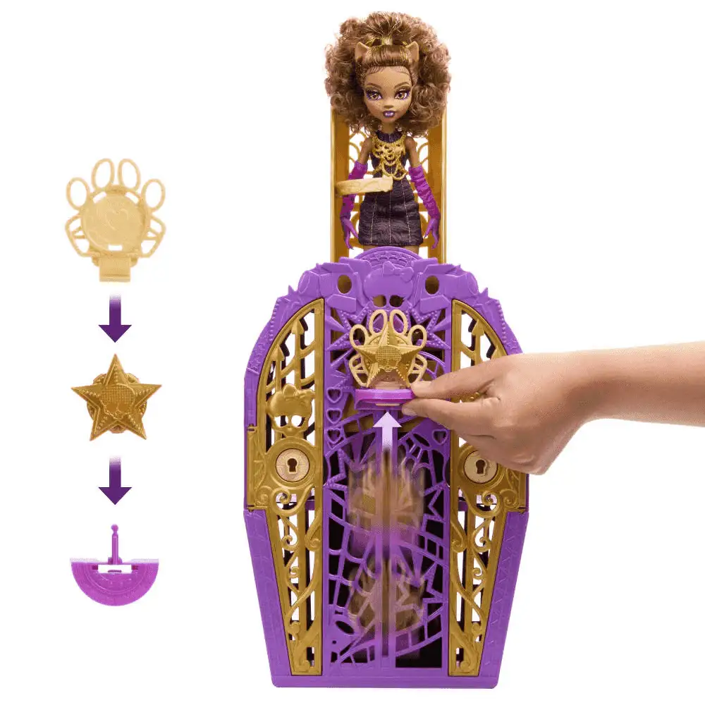 Monster High Skulltimate Secrets Hauntlywood – Clawdeen Wolf con armario y 19+ sorpresas - Image 5