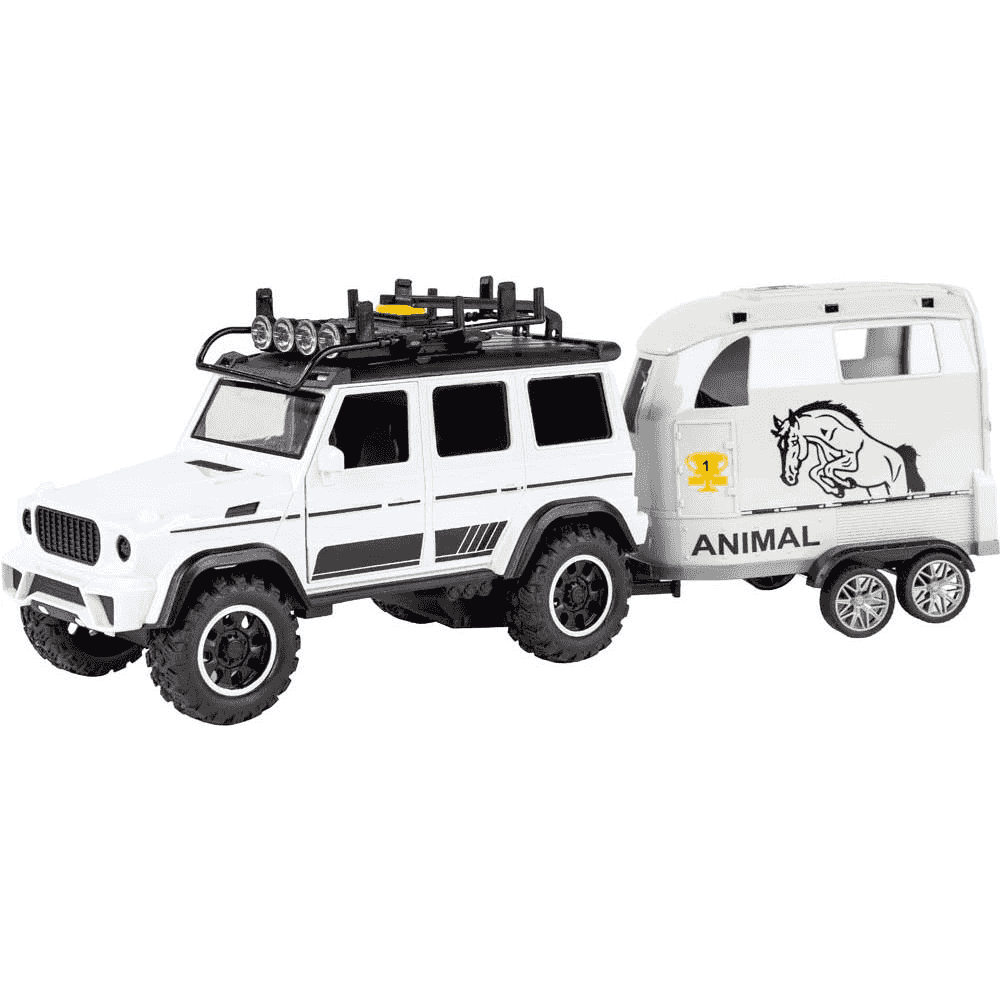 Motor Planet 4x4 Transporte Caballo – Vehículo de fricción con luces y sonidos (3+)