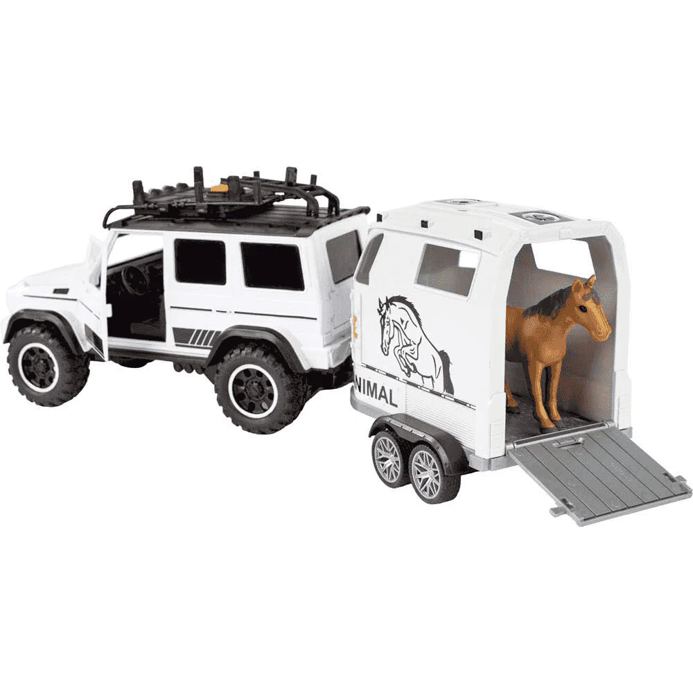 Motor Planet 4x4 Transporte Caballo – Vehículo de fricción con luces y sonidos (3+) - Image 2