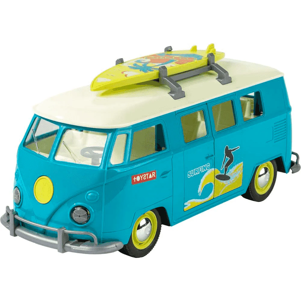Motor Planet Camper – Furgoneta retro de fricción con puertas abatibles (Modelos surtidos, 3+) - Image 3