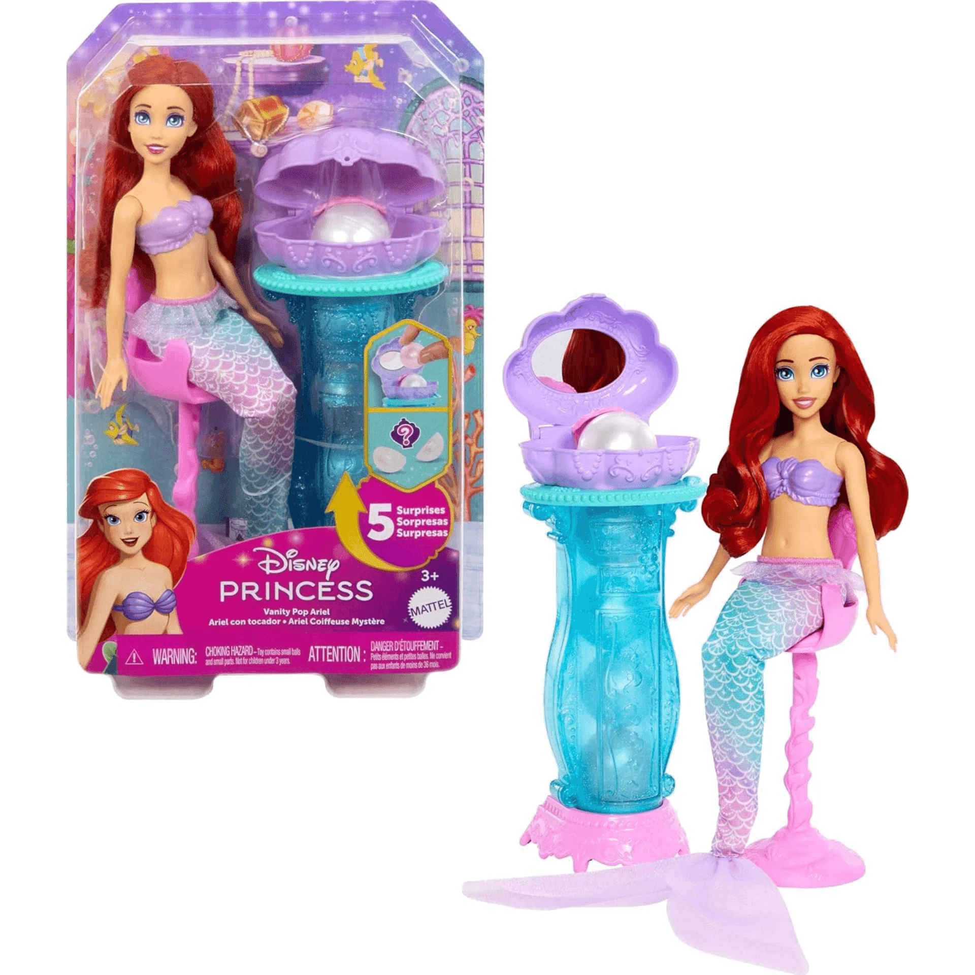 Muñeca Ariel con Tocador Desplegable - Image 4