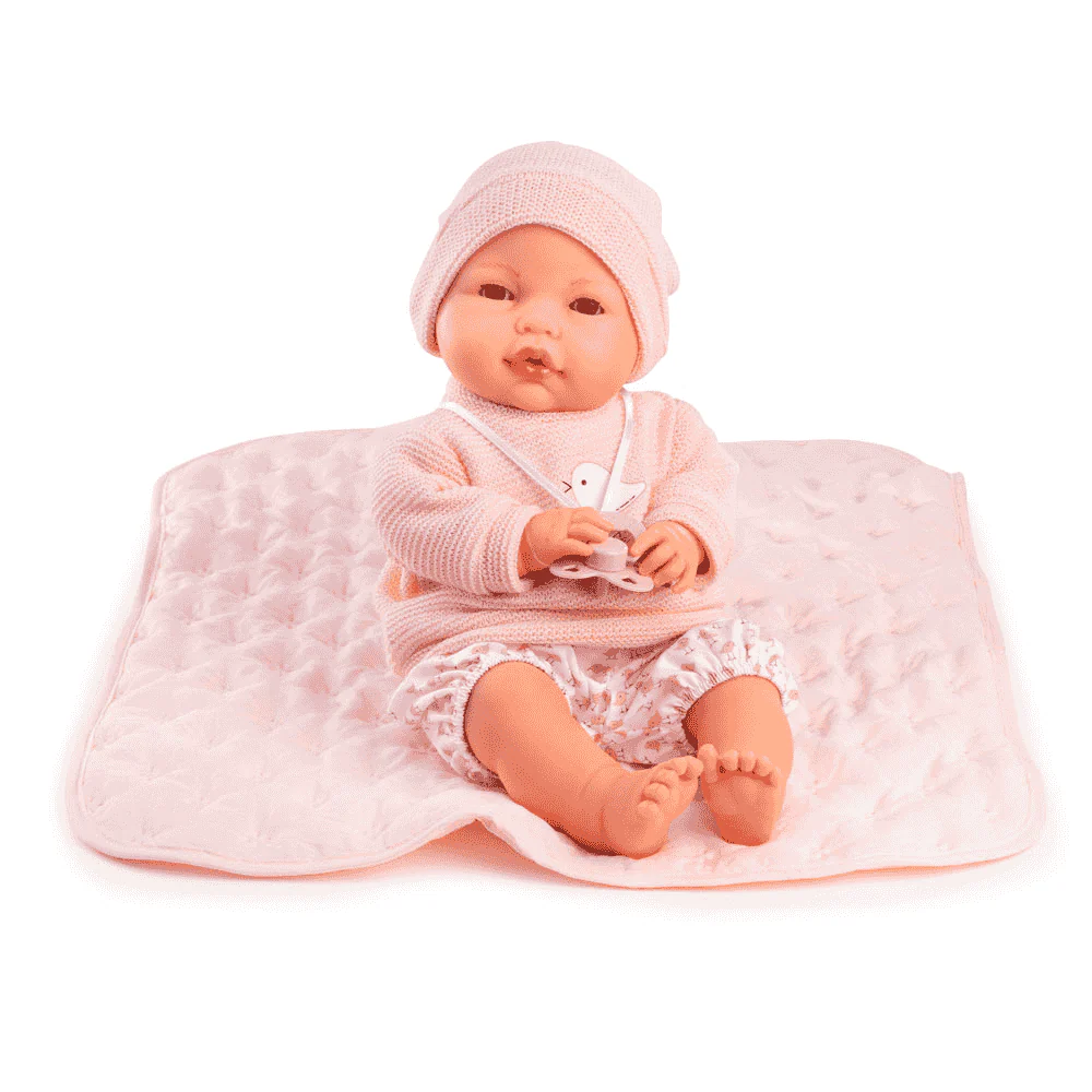 Muñeca Bimba Lloro con mantita acolchada 37 cm Antonio Juan
