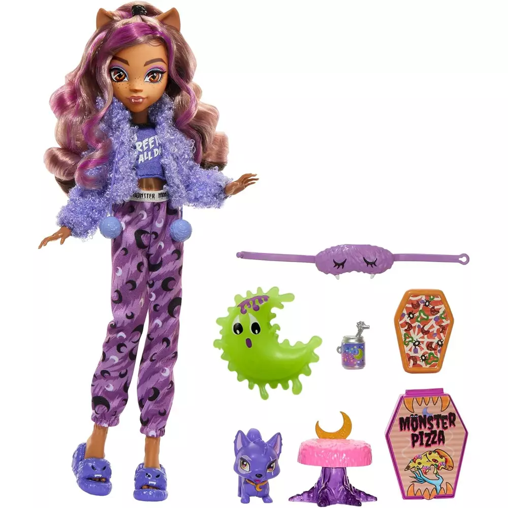 Muñeca Clawdeen Wolf Fiesta Pijama Monster High 25Cm - Image 4