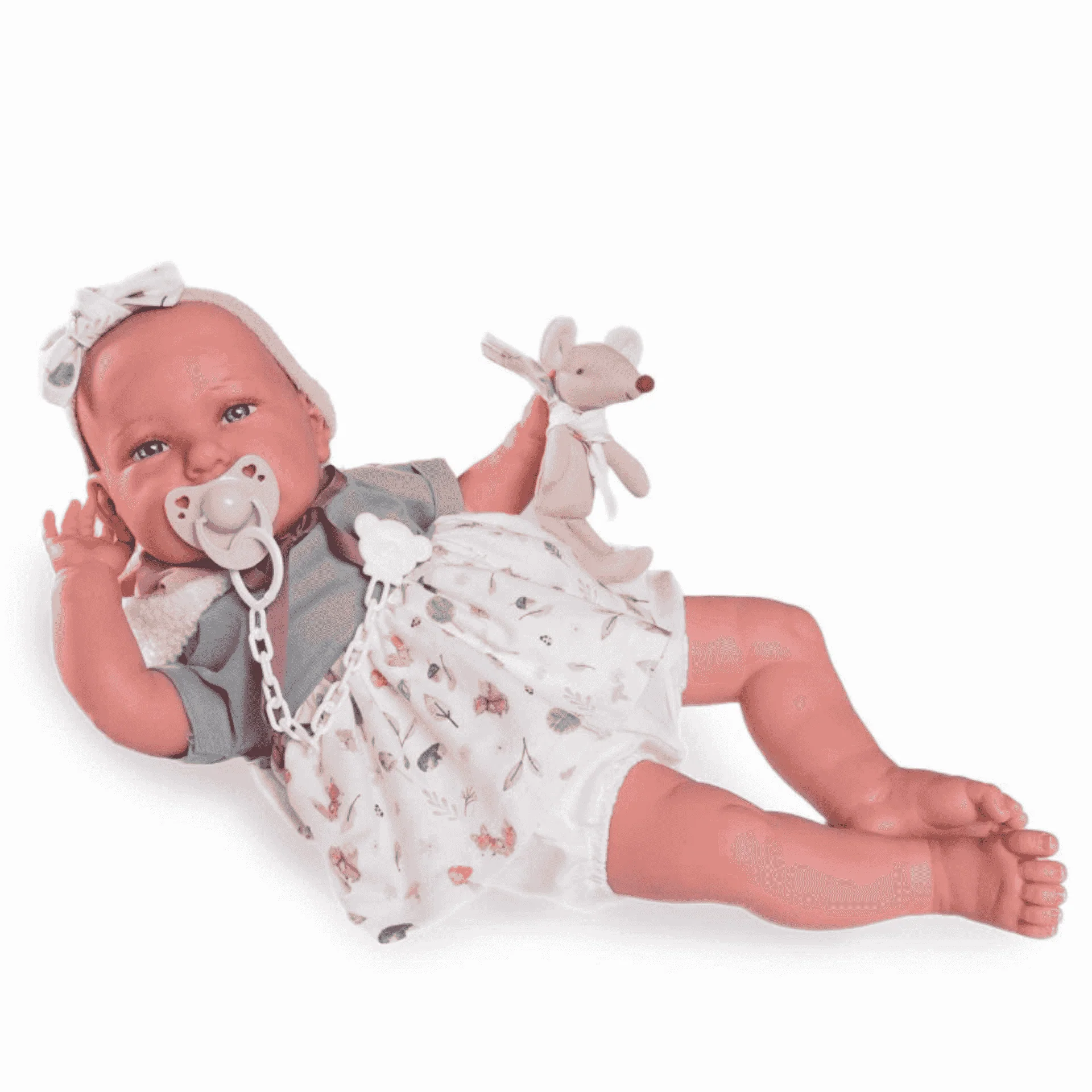 Muñeca Mi Primer Reborn Daniela con Peluche - Antonio Juan