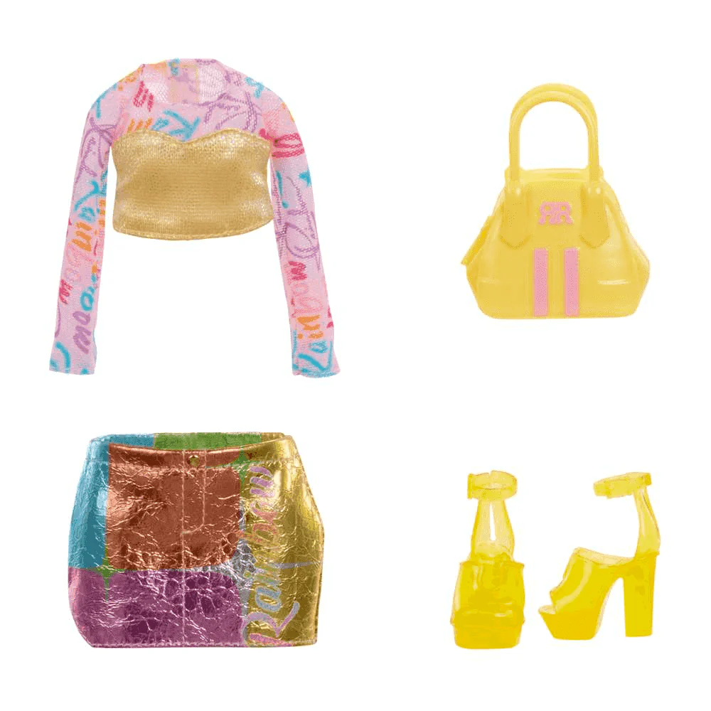 Muñeca Rainbow High My Fashion Style Sunny con Bolso y Look Amarillo (28 cm) - Image 3