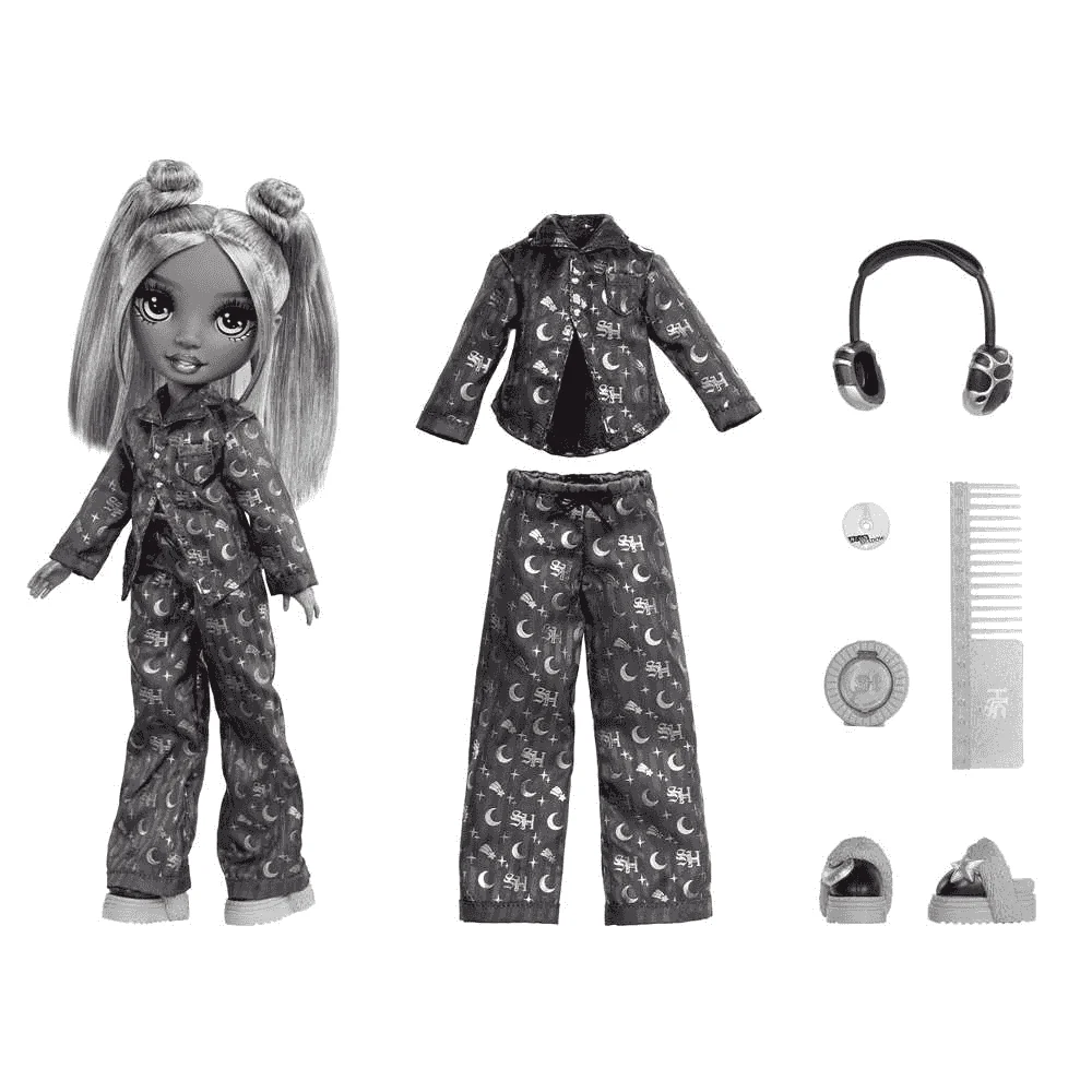 Muñeca Rainbow High Shadow High Luna Madison Girls Night 28 cm con accesorios - Image 4