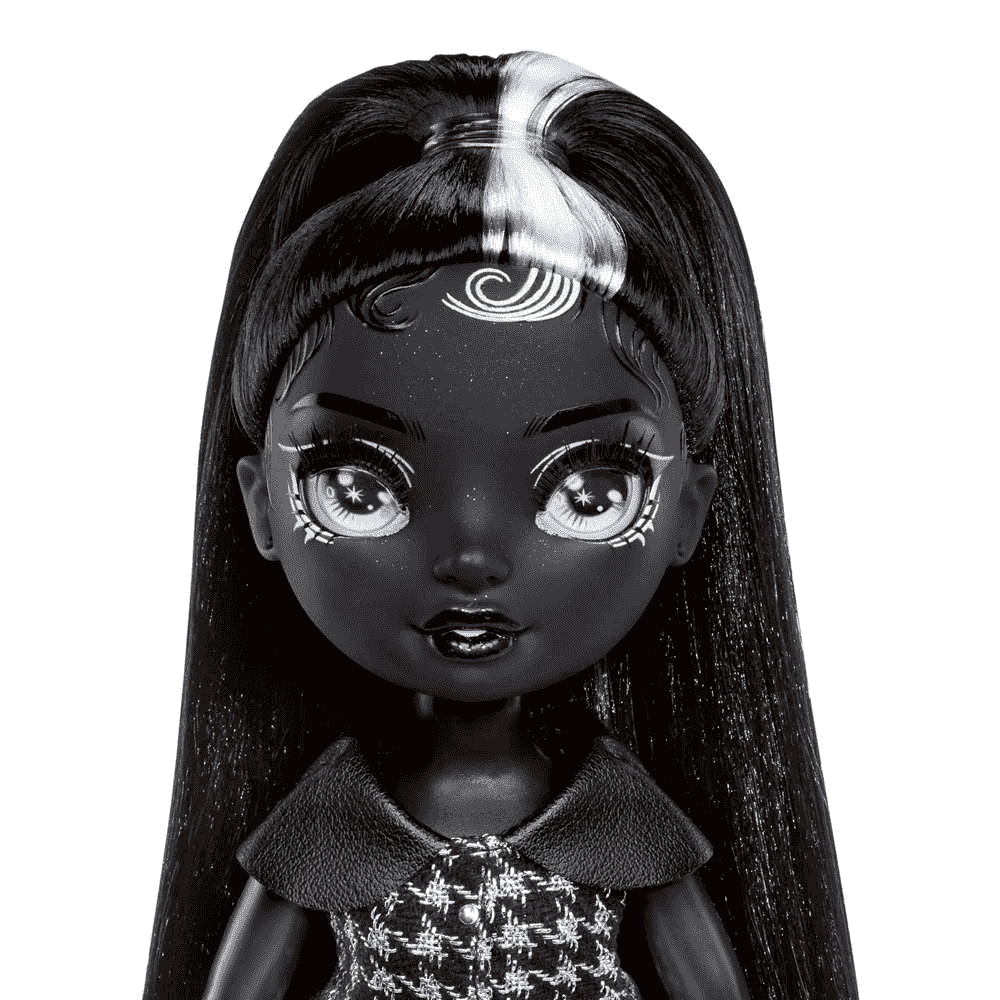 Muñeca Rainbow High Shadow High Shanelle Onyx 28 cm negra con bolso elegante - Image 3