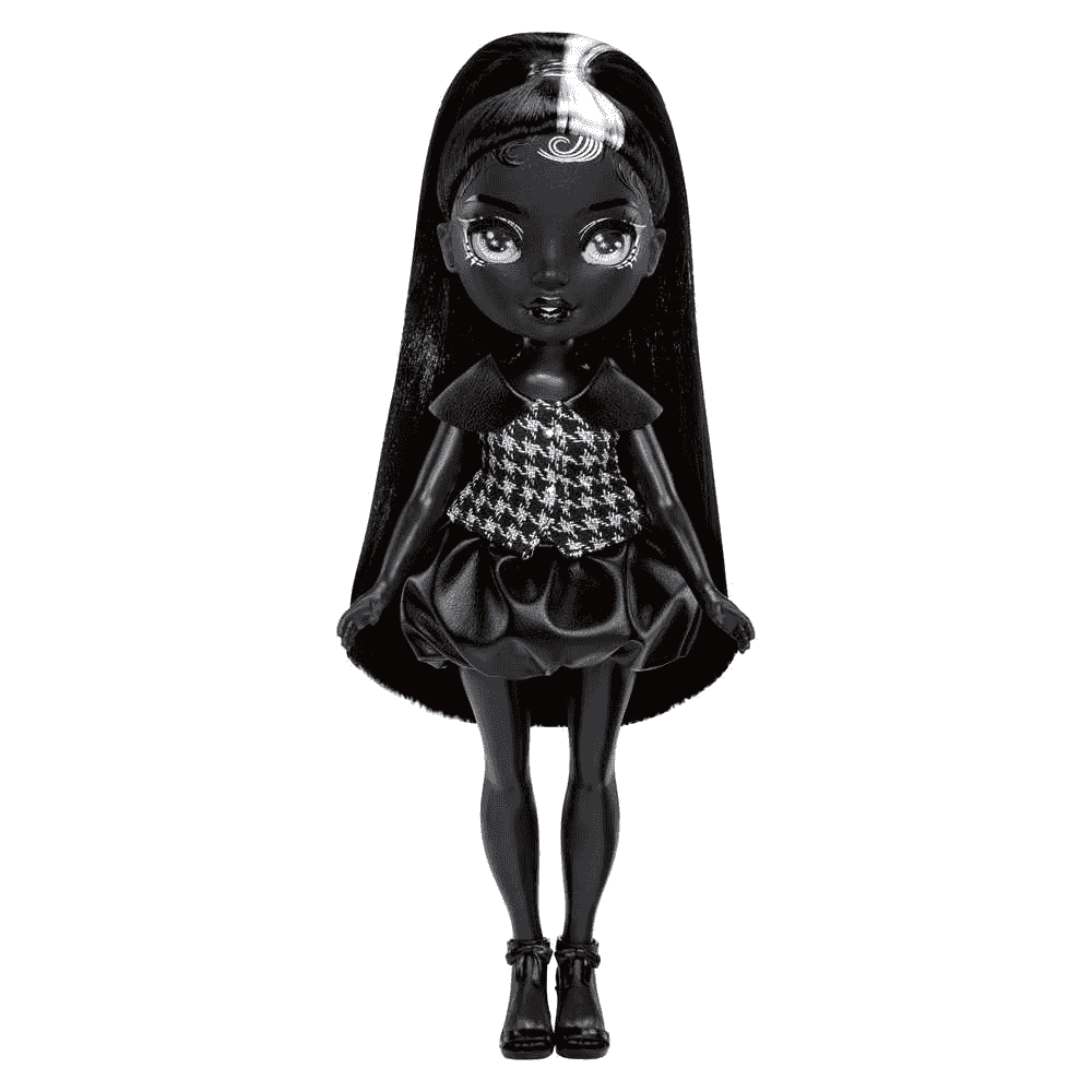 Muñeca Rainbow High Shadow High Shanelle Onyx 28 cm negra con bolso elegante - Image 7