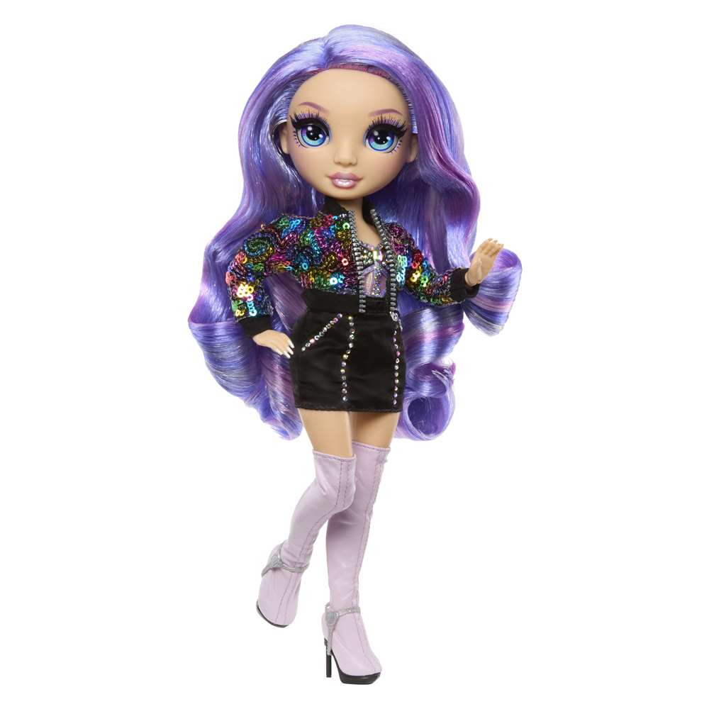 Muñeca Rainbow High Style Icons Violet Willow con 2 Looks y Accesorios - Image 2