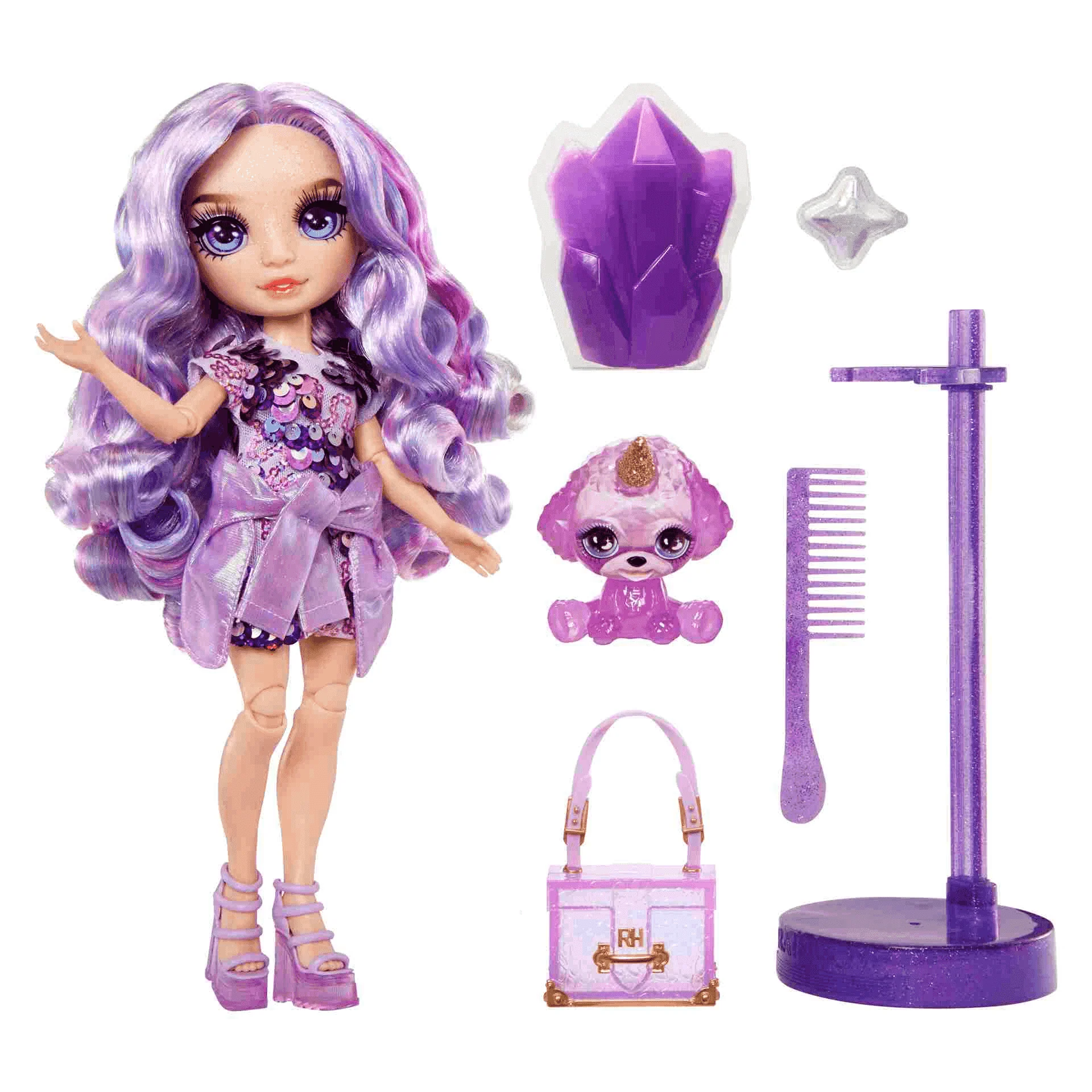Muñeca Rainbow World Violet Purple - Image 2