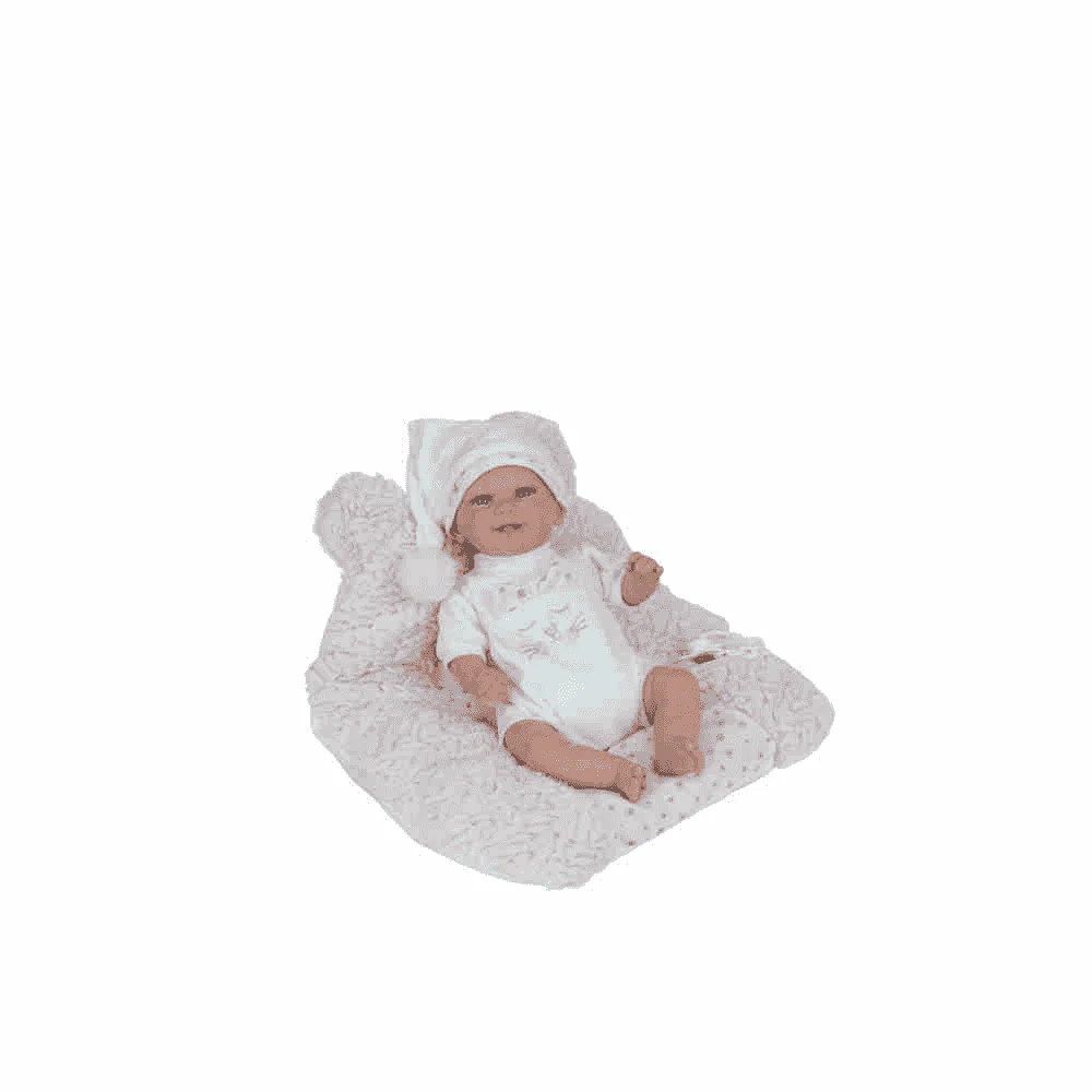 Muñeca Reborn Arias 35 cm Mar Rosa con cojín - Image 3