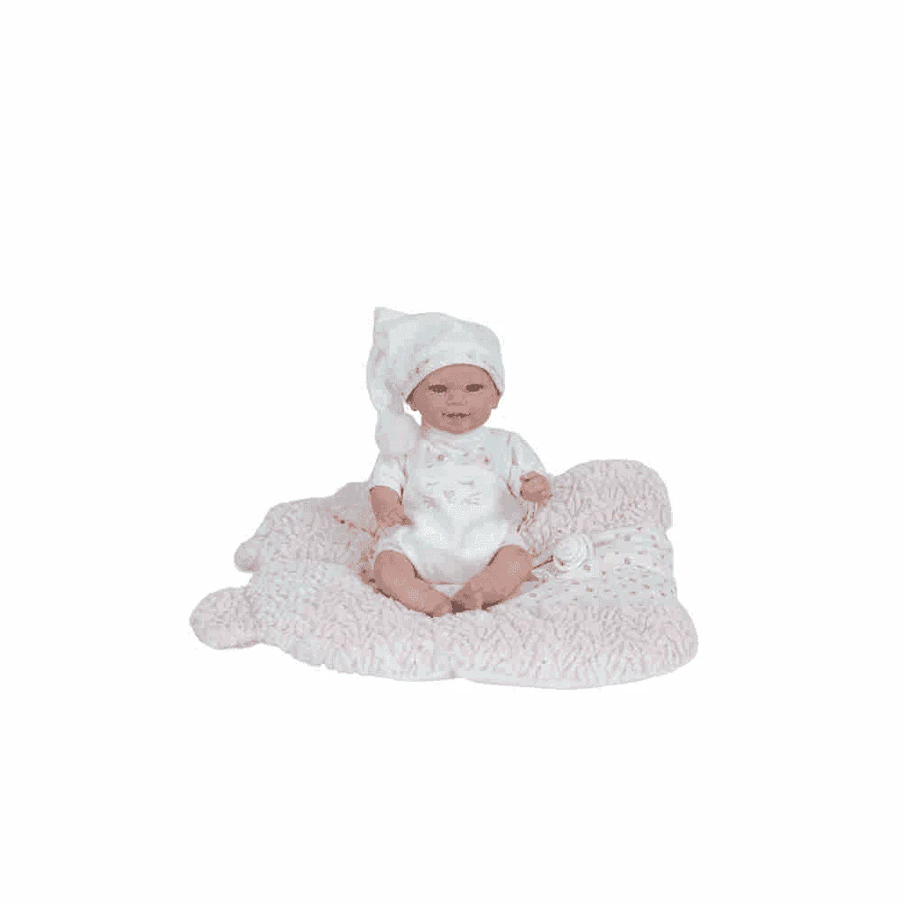 Muñeca Reborn Arias 35 cm Mar Rosa con cojín - Image 4