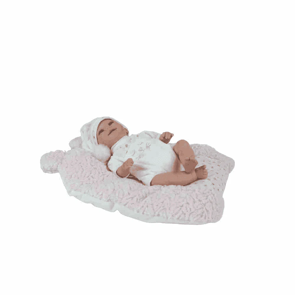 Muñeca Reborn Arias 35 cm Mar Rosa con cojín - Image 6