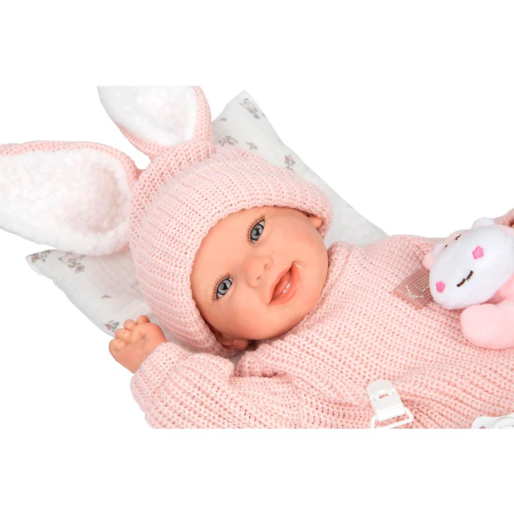 Muñeca Reborn Lucía 45 cm con Cojín y Peluche - Image 2
