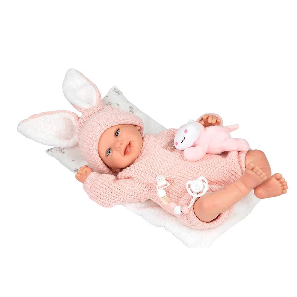 Muñeca Reborn Lucía 45 cm con Cojín y Peluche - Image 3
