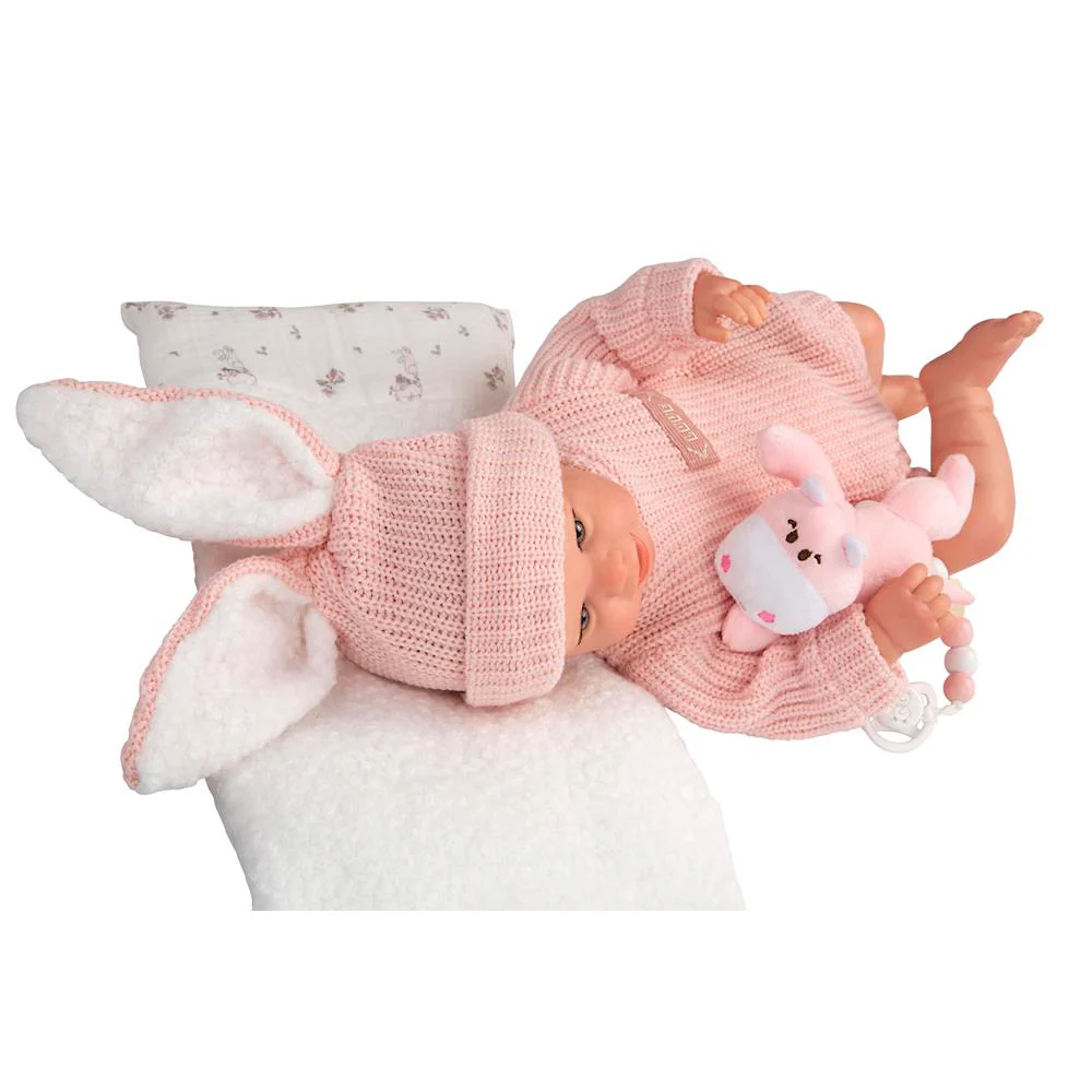 Muñeca Reborn Lucía 45 cm con Cojín y Peluche - Image 5