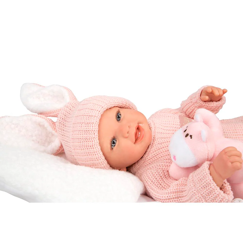 Muñeca Reborn Lucía 45 cm con Cojín y Peluche - Image 6