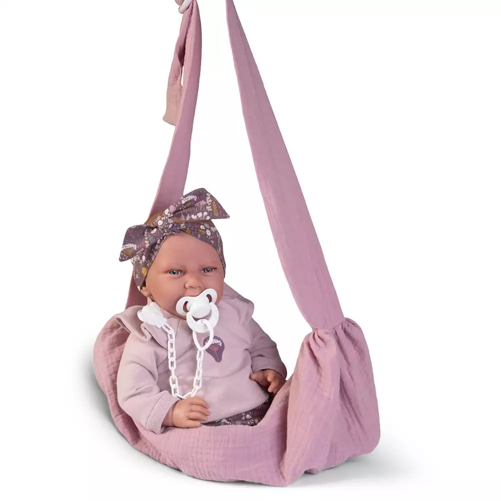 Muñecas Antonio Juan Recién Nacida Carla con Fular Portabebé 42 cm - Image 3