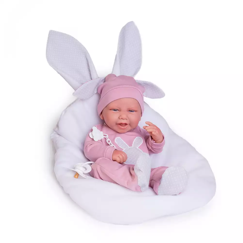 Muñecas Antonio Juan Recién Nacida Carla Conejita con Cojín - Image 3