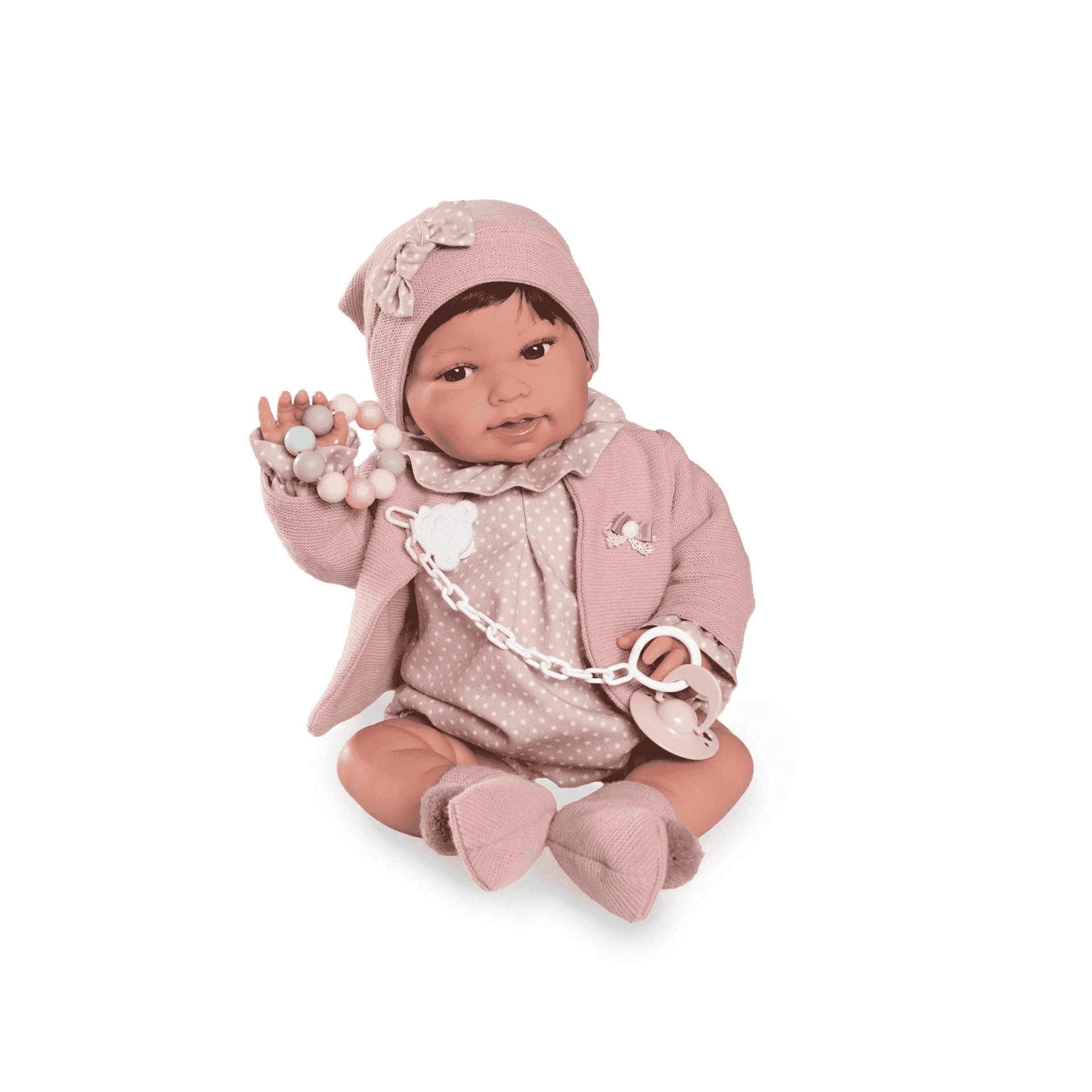 Muñecas Antonio Juan Recién Nacida Pipa Paseo con Mordedor 42 cm - Image 4