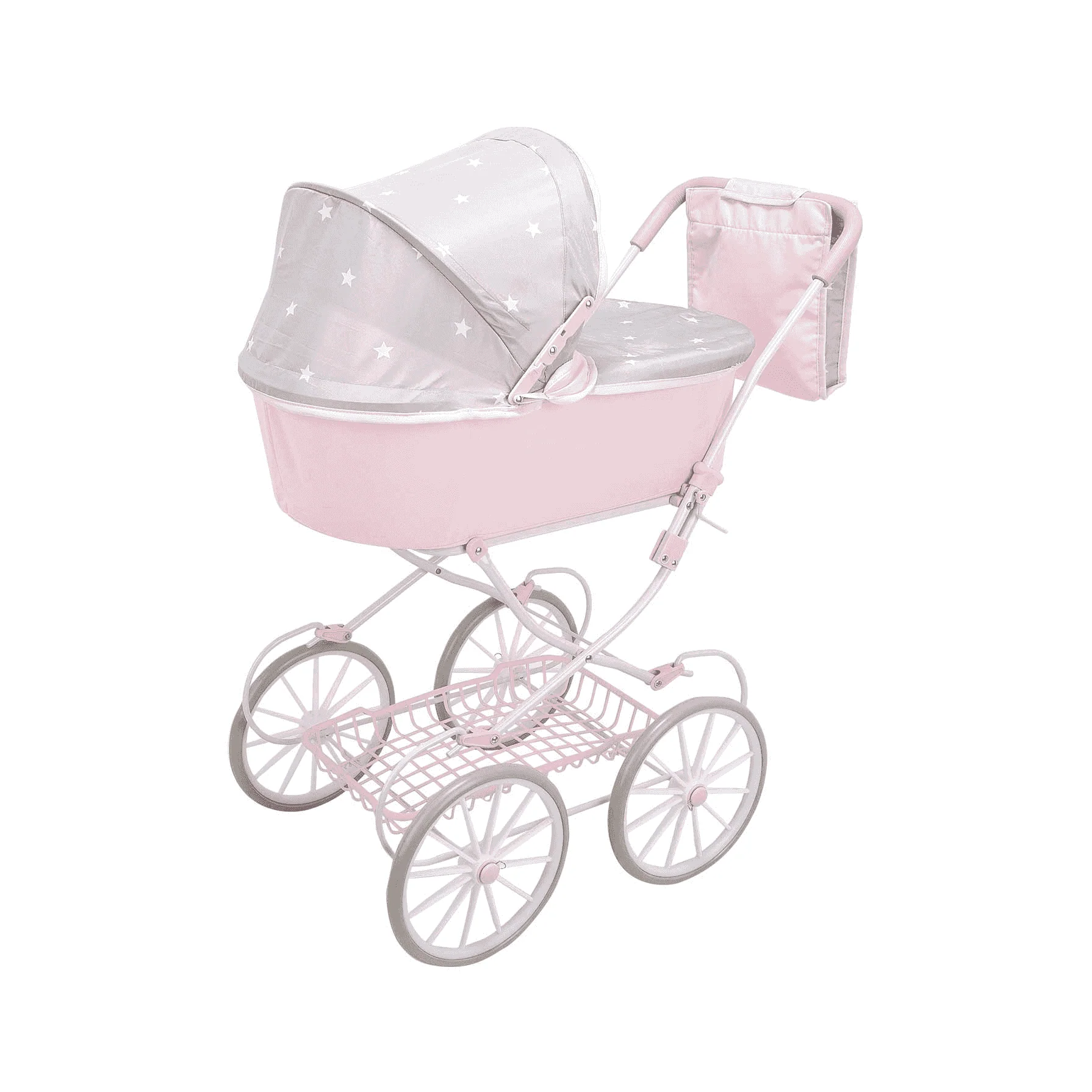 Muñecas Arias Coche con Capota Plegable Emma con Bolso - Image 3