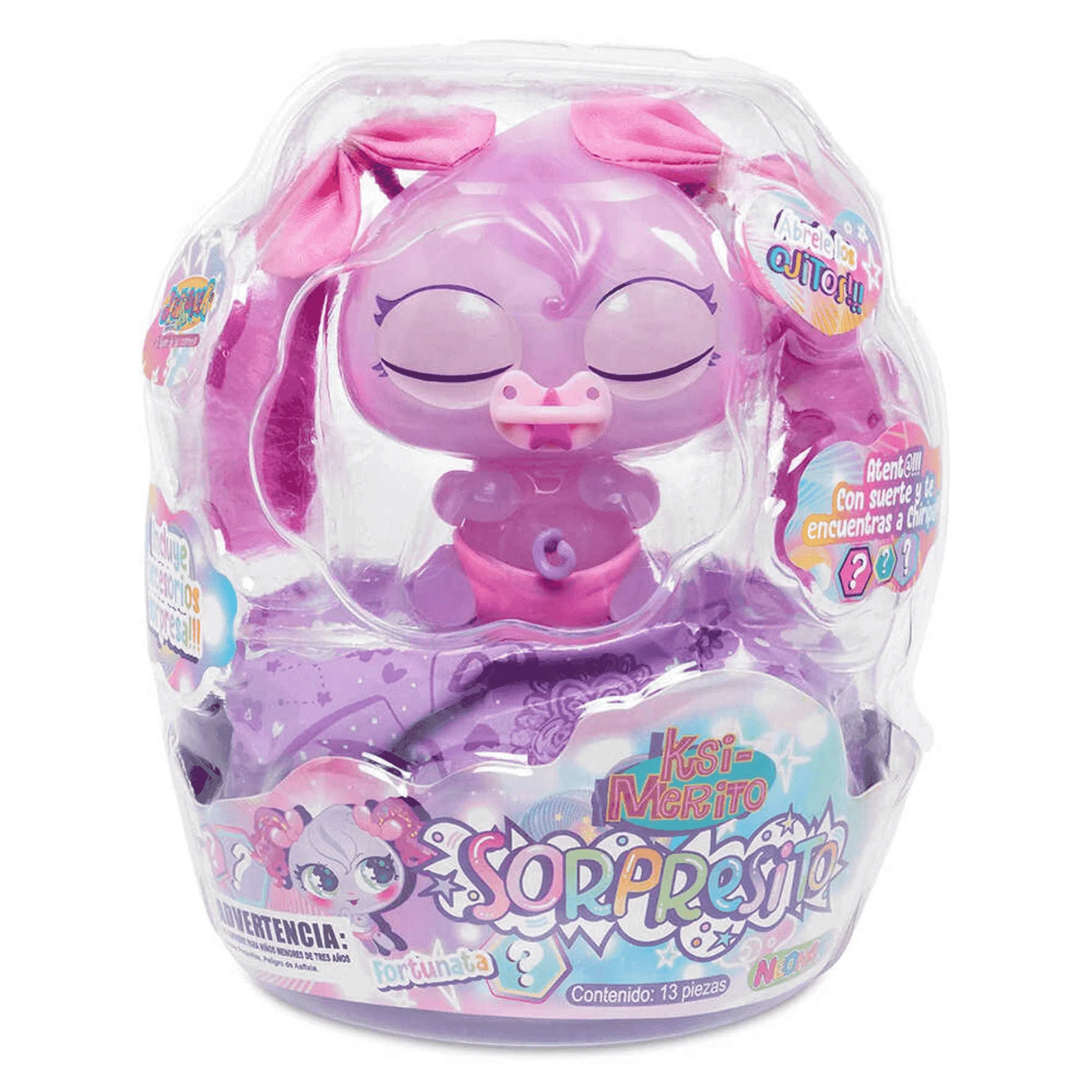 Muñeco Bebé Sorpresito Fortunata Lila - Image 6