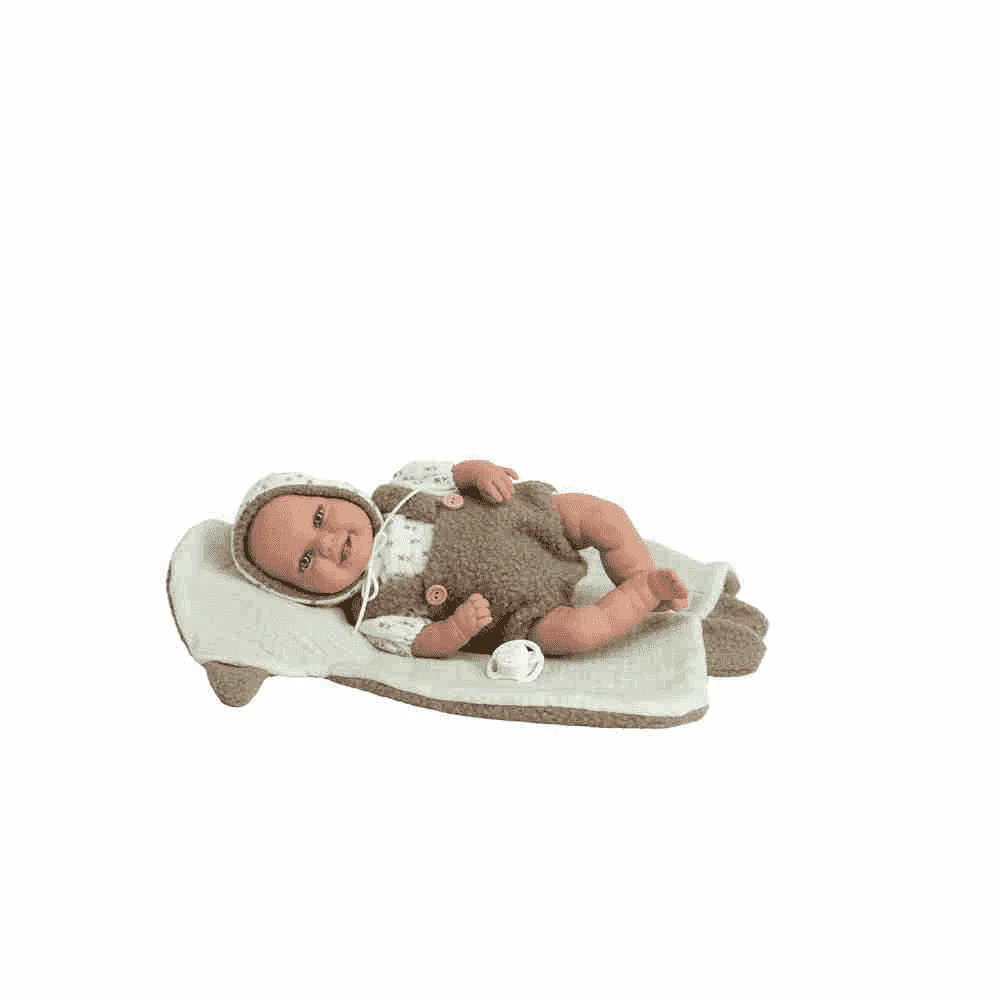 Muñeco Elegance 35 cm Babyto Marrón con Manta - Image 3