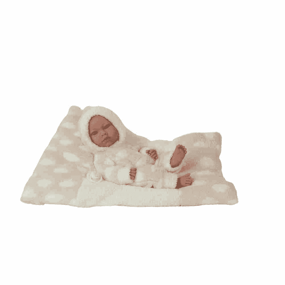 Muñeco Elegance 38 cm Aria Rosa con Cojín y Chupete