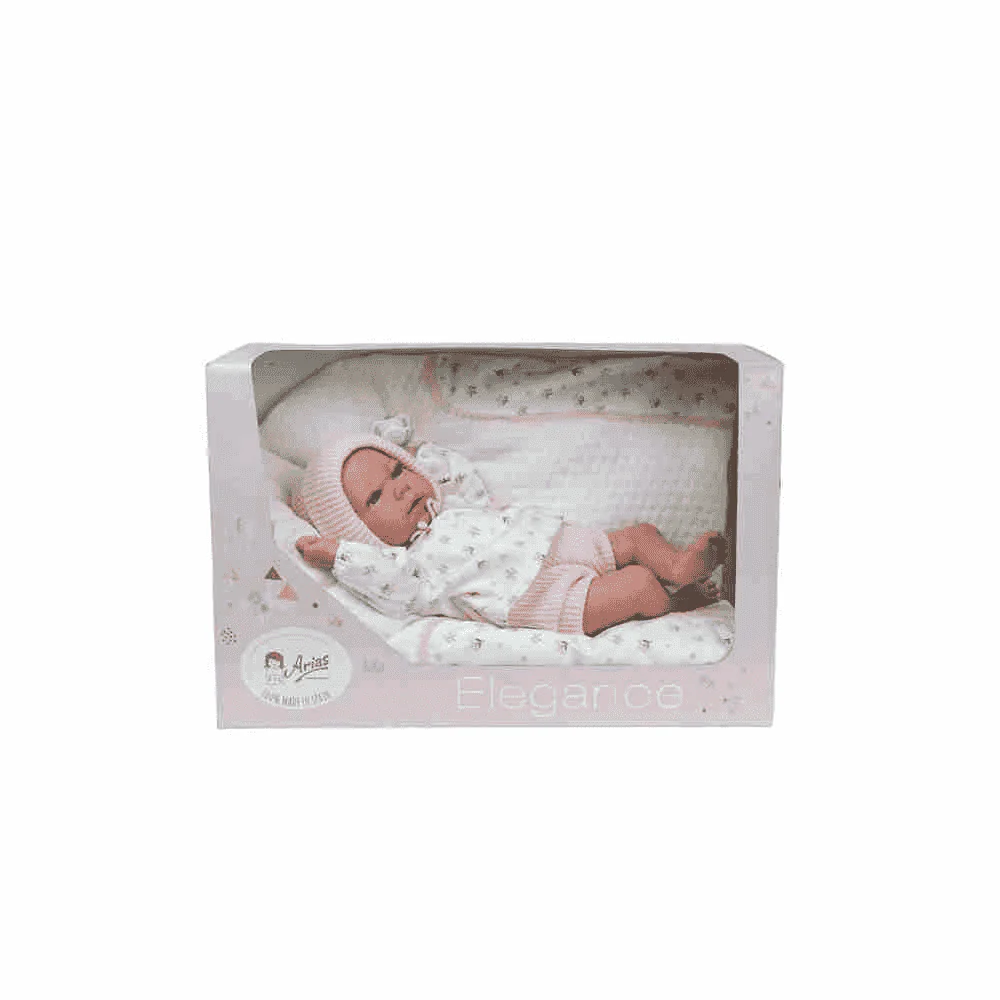Muñeco Elegance Andie rosa con cojín 40 cm - Muñecas Arias - Image 2