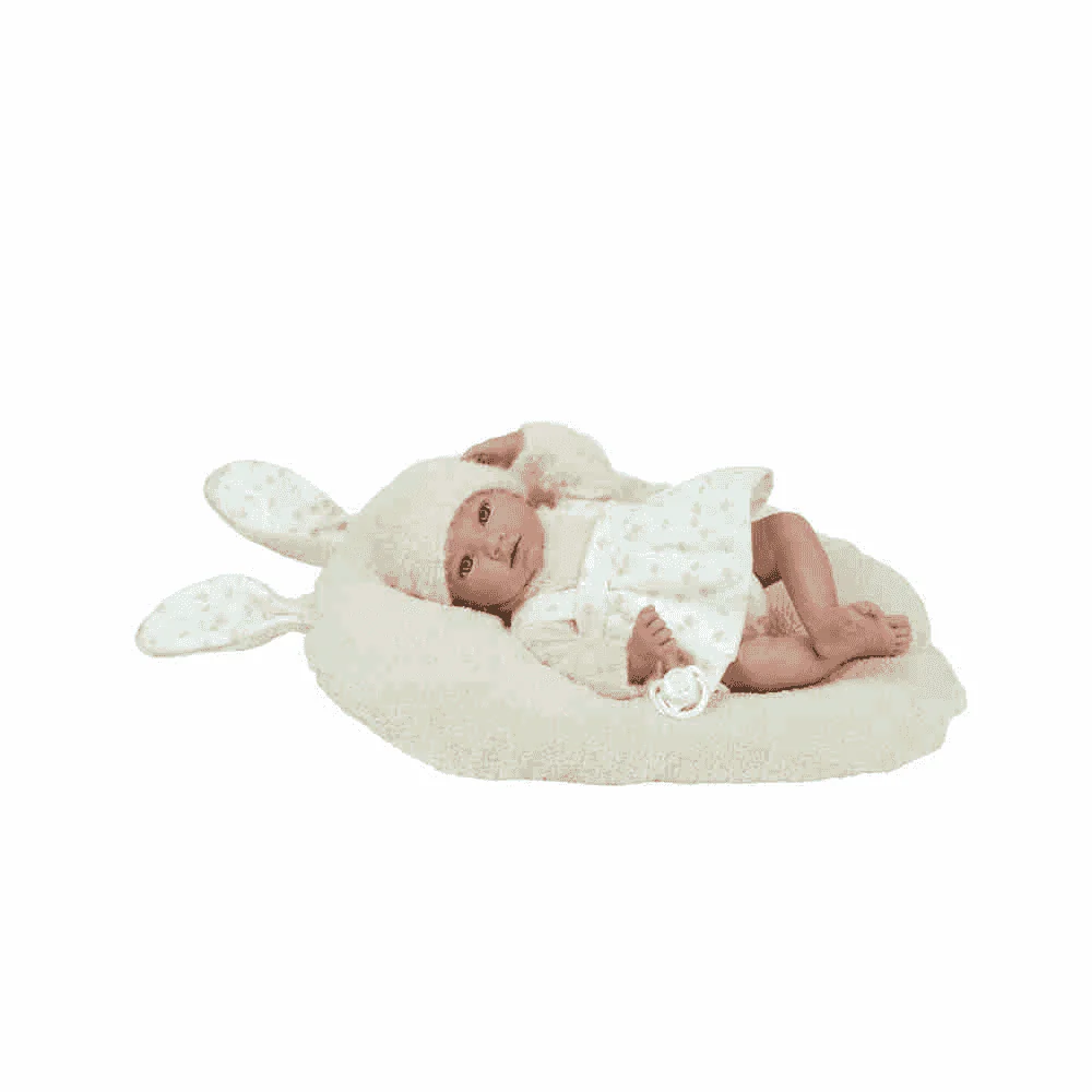 Muñeco Elegance Aria beige con cojín 40 cm - Muñecas Arias - Image 2