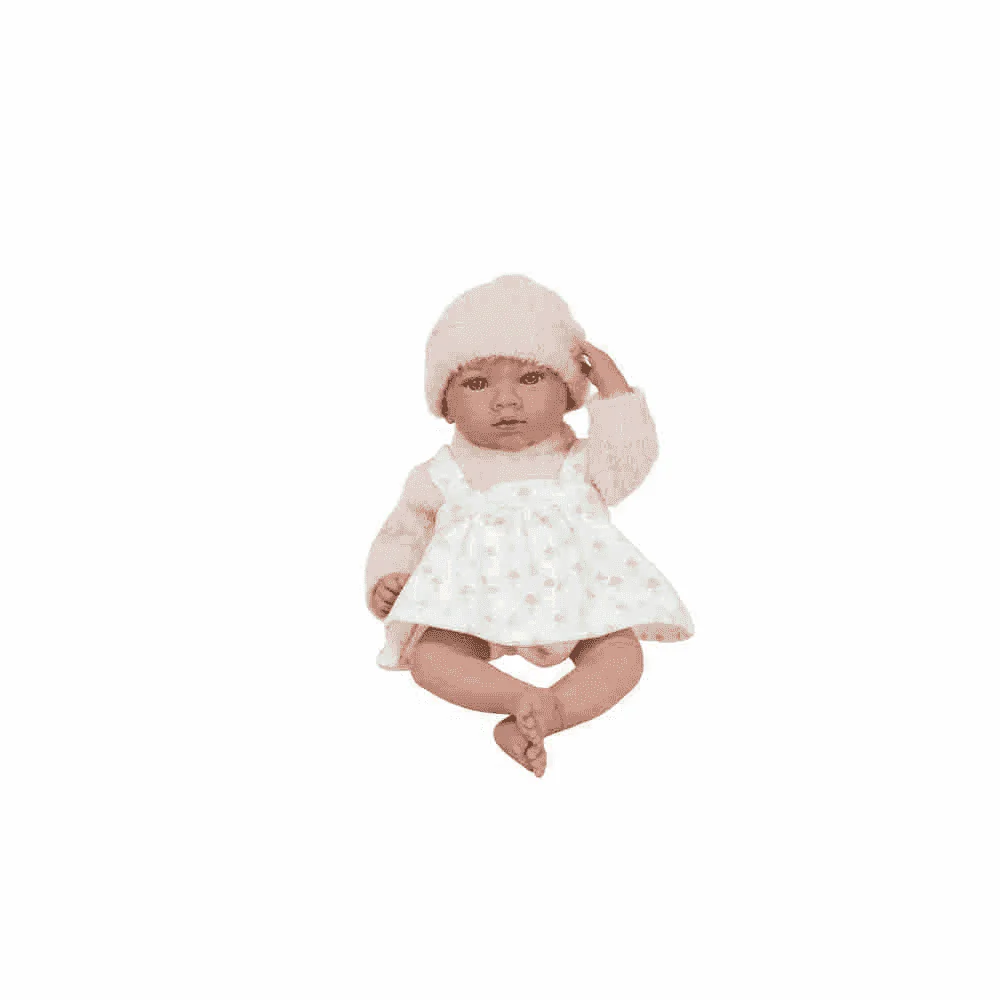 Muñeco Elegance Aria beige con cojín 40 cm - Muñecas Arias - Image 3
