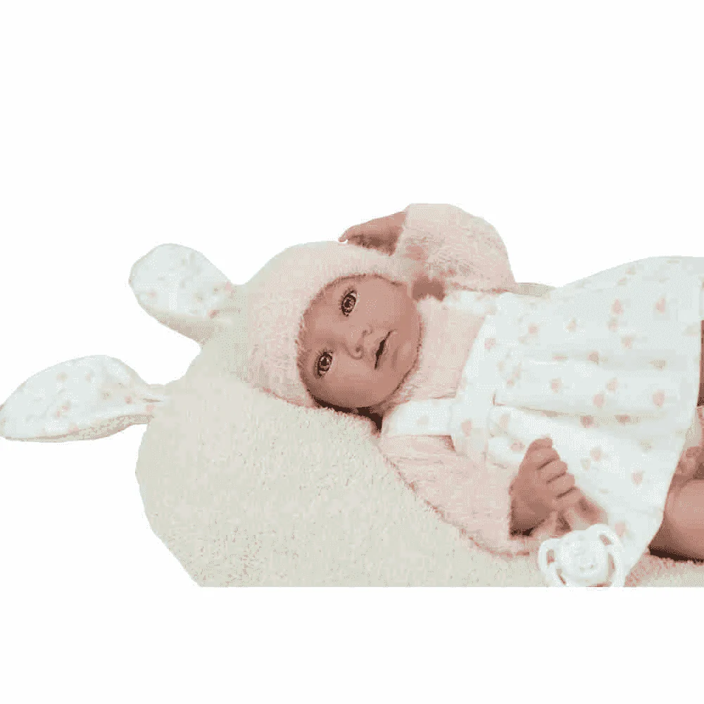 Muñeco Elegance Aria beige con cojín 40 cm - Muñecas Arias - Image 5