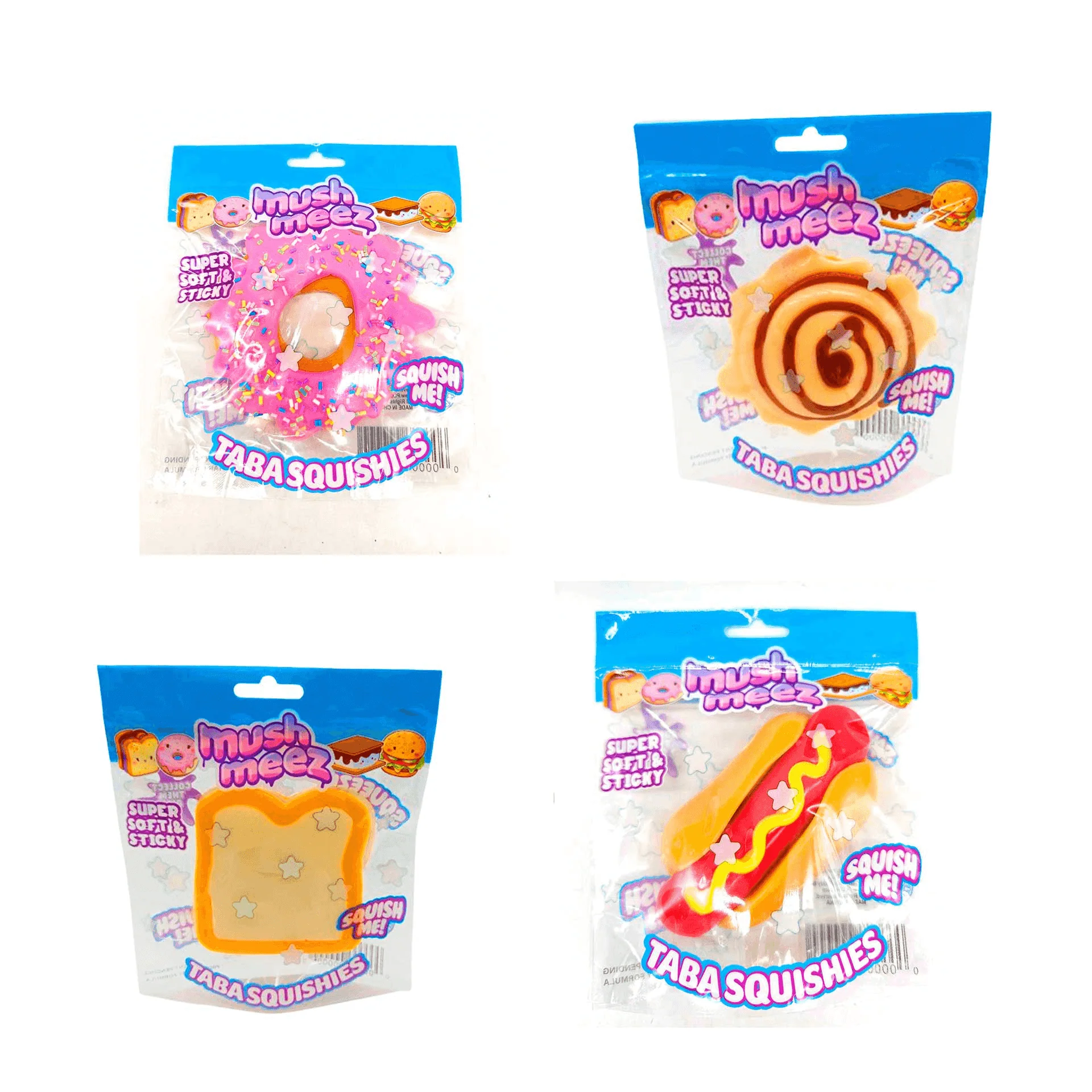 MushMeez Squish Me Famosa | Squishy Antiestrés con Textura Pegajosa y Suave | Desde 3 Años