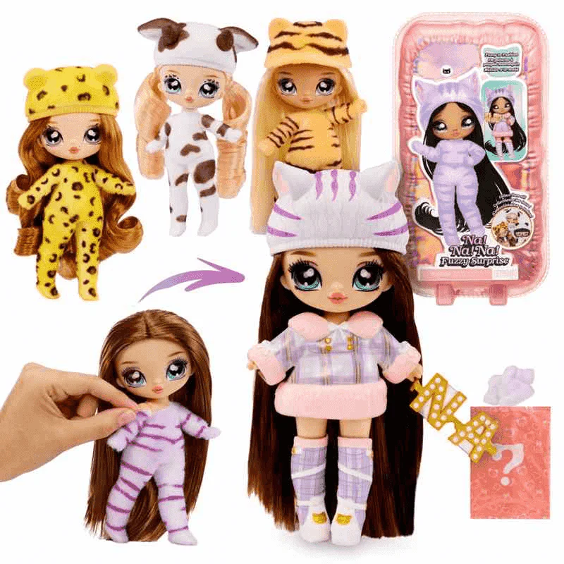 Na! Na! Na! Muñeca Fuzzy Surprise - Tabby Cat Girl (Chica Gato Tabby) - Image 7