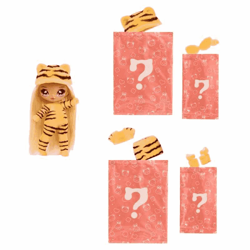 Na! Na! Na! Muñeca Fuzzy Surprise - Tiger Girl (Chica Tigre)
