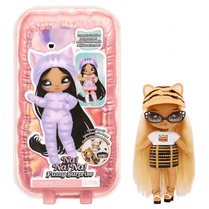 Na! Na! Na! Muñeca Fuzzy Surprise - Tiger Girl (Chica Tigre) - Image 2