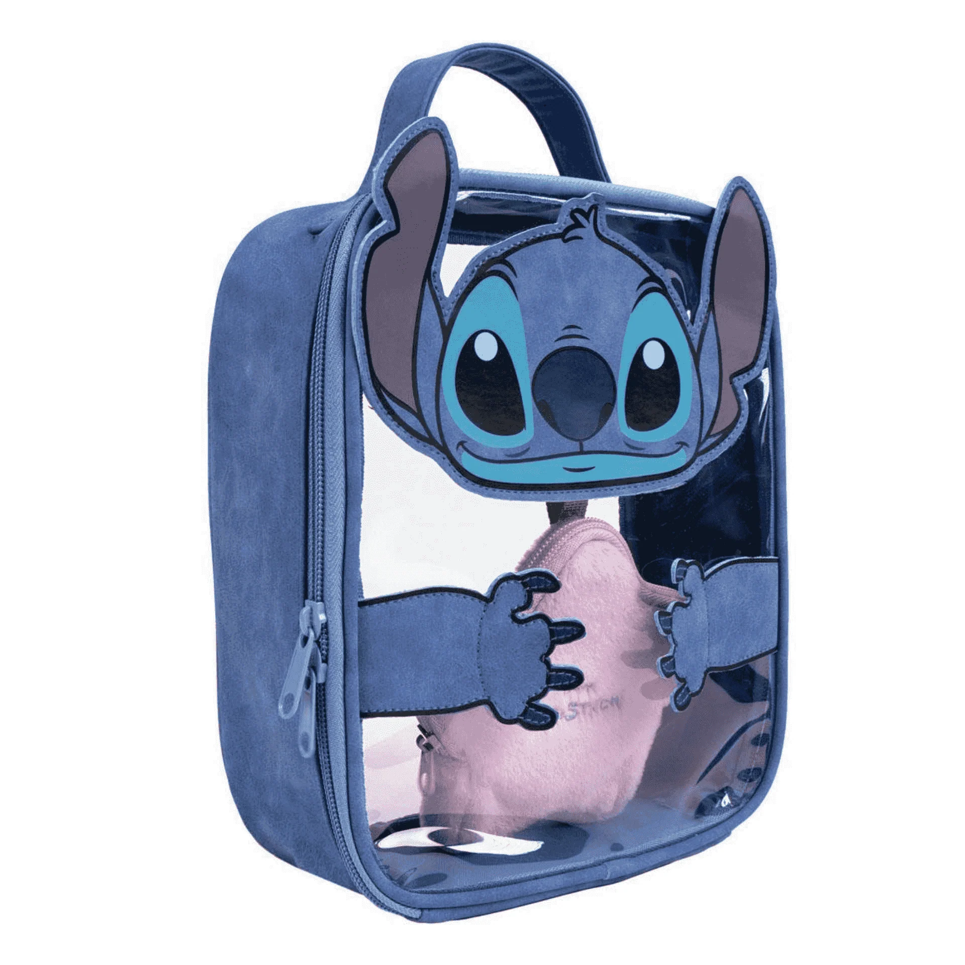 Neceser Aseo Viaje Stitch Transparente