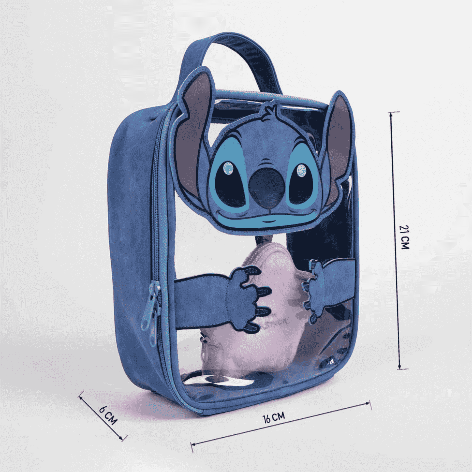 Neceser Aseo Viaje Stitch Transparente - Image 4